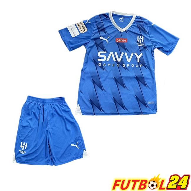 Camisetas De Futbol Al-Hilal FC Ninos Primera Blau 2023/2024