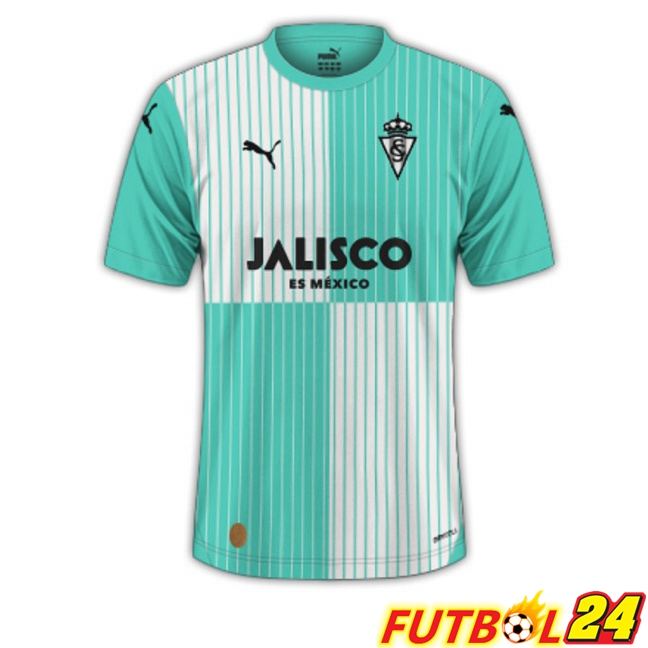 Camisetas De Futbol Sporting Gijon Segunda Verde 2023/2024
