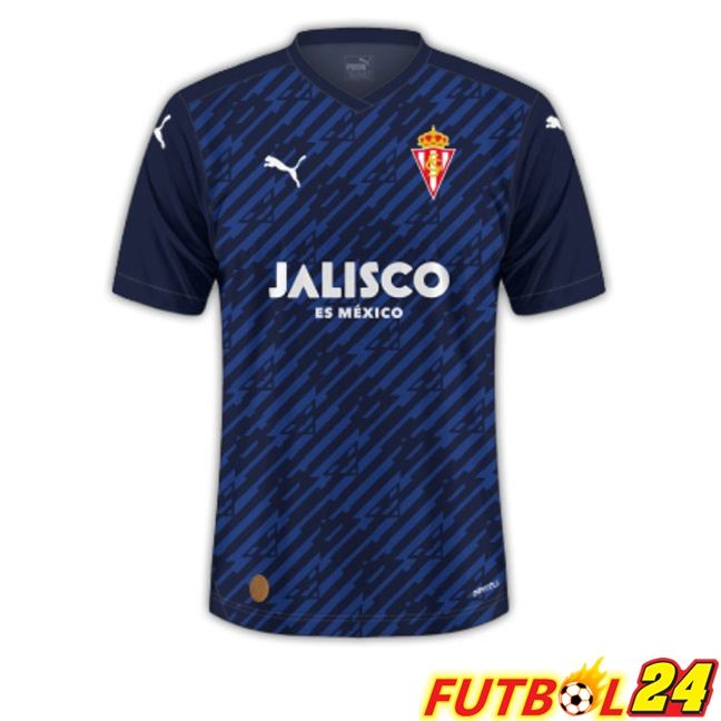 Camisetas De Futbol Sporting Gijon Tercera Blau Royal 2023/2024