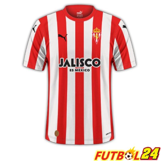 Camisetas De Futbol Sporting Gijon Primera Rojo 2023/2024