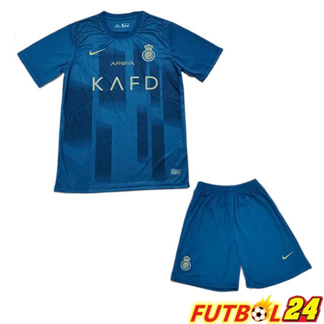 Camisetas De Futbol Al-Nassr FC Ninos Segunda Blau 2023/2024