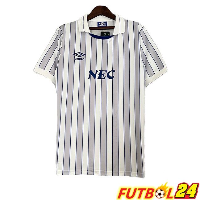 Camisetas De Futbol Everton Retro Segunda Blanco Gris 1988-1990