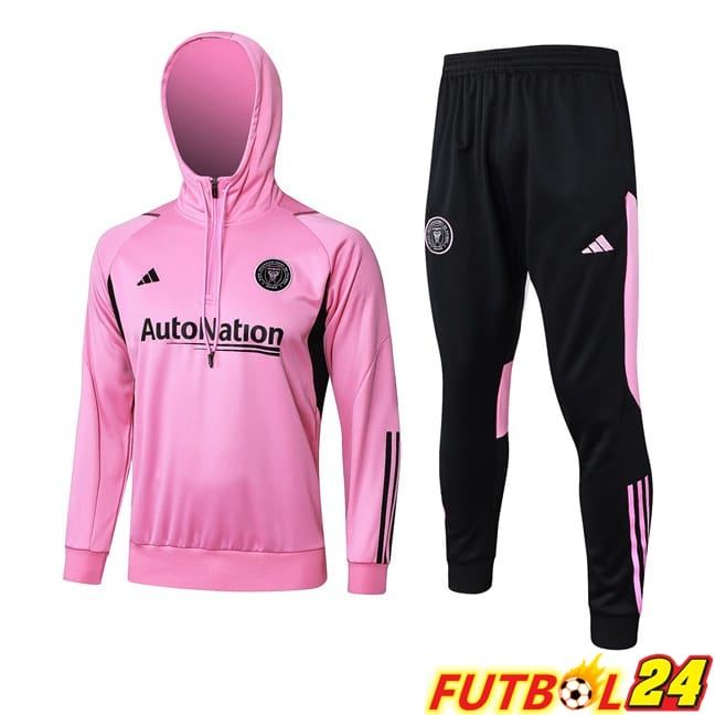 Chandal Futbol - Sudadera Con Capucha Inter Miami CF Rosado 2024/2025