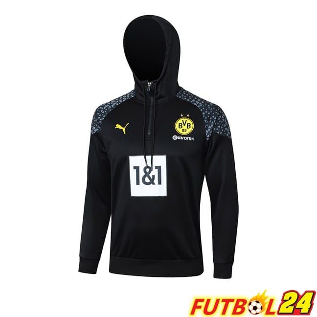 Sudadera Con Capucha Dortmund BVB Negro 2024/2025