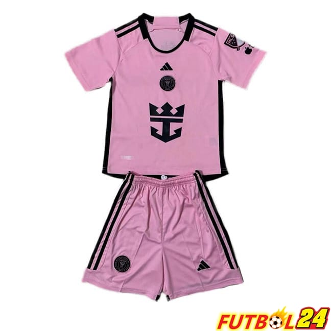 Camisetas De Futbol Inter Miami CF Ninos Primera Rosa 2024/2025
