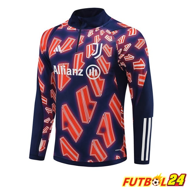 Training Sweatshirt Juventus Rojo Azul Real 2024/2025