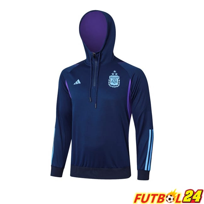 Sudadera Con Capucha Argentina Azul Real 2024/2025