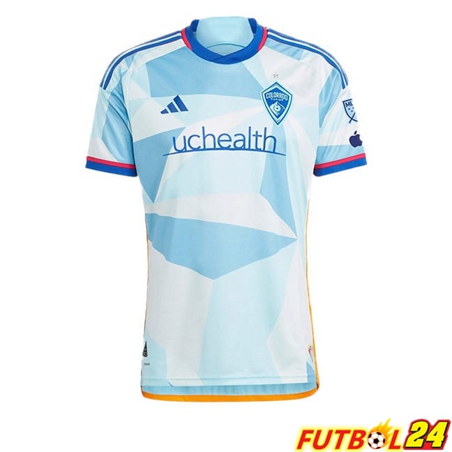 Camisetas De Futbol Colorado Rapids Segunda Azul Blanco 2024/2025