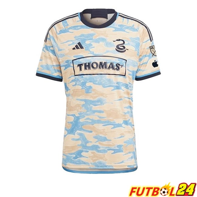 Camisetas De Futbol Philadelphia Union Segunda Amarillo Blanco 2024/2025
