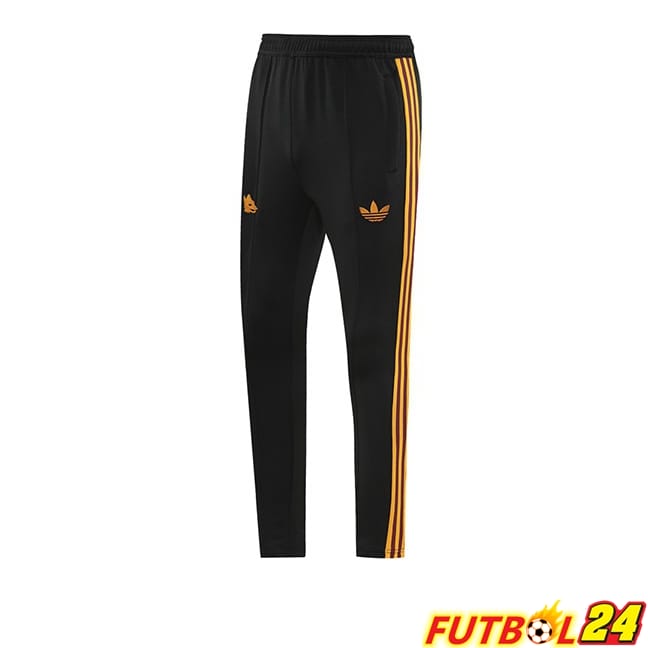 Pantalon Entrenamiento AS Roma Negro 2024/2025