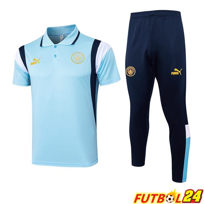 Camiseta Polo Manchester City + Pantalones Azul 2024/2025