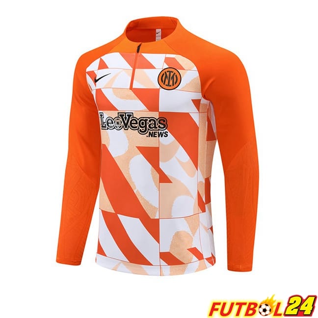 Training Sweatshirt Inter Milan Blanco Naranja 2024/2025