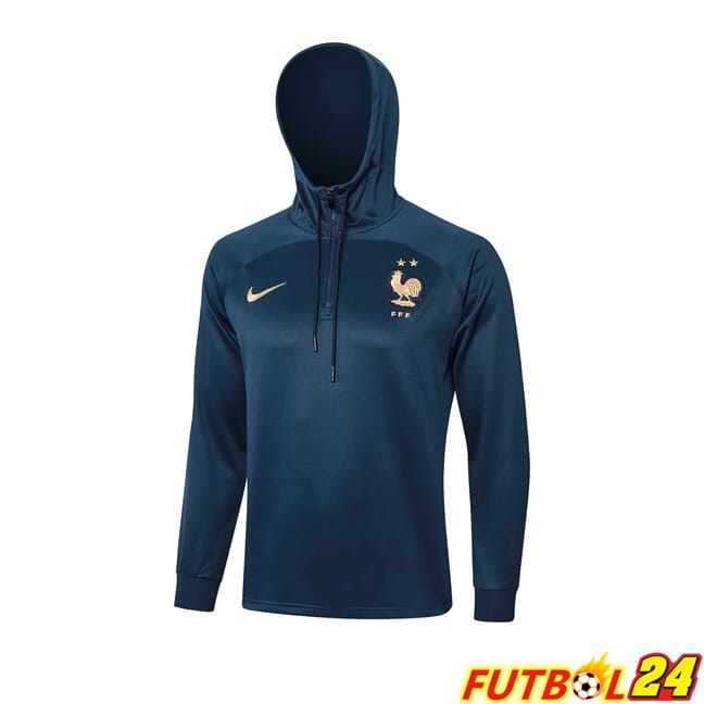 Sudadera Con Capucha Francia Azul Real 2024/2025