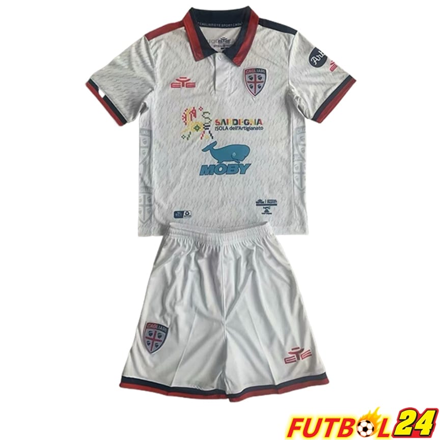 Camisetas De Futbol Cagliari Ninos Segunda 2023/2024