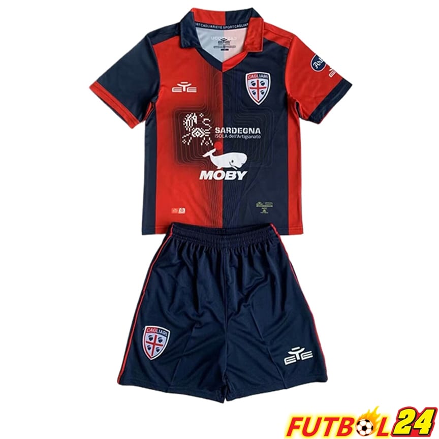 Camisetas De Futbol Cagliari Ninos Primera 2023/2024