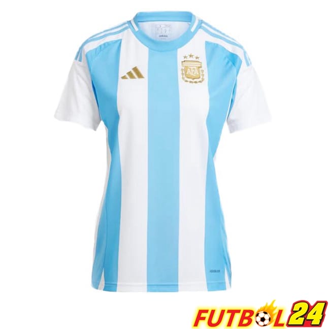 Camiseta Nacional Argentina Mujer Primera Azul Blanco 2024/2025