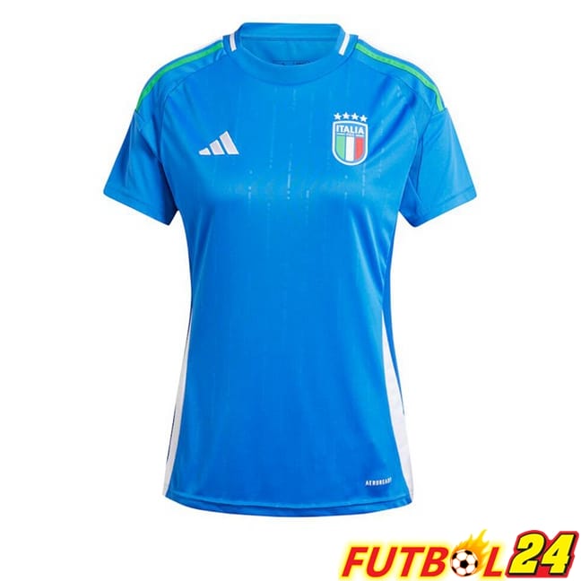 Camiseta Nacional Italia Mujer Primera Azul 2024/2025