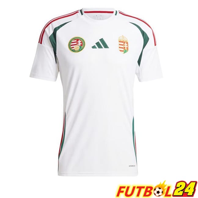 Camiseta Nacional Hungria Segunda Blanco 2024/2025