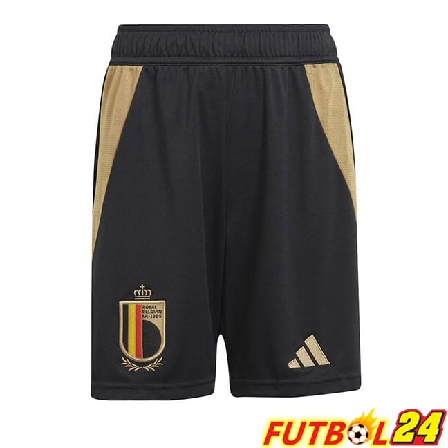 Cortos de Futbol Bélgica Primera Negro 2024/2025