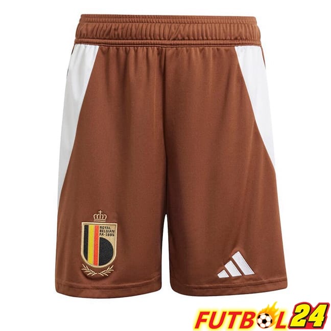 Cortos de Futbol Bélgica Segunda Marrón 2024/2025