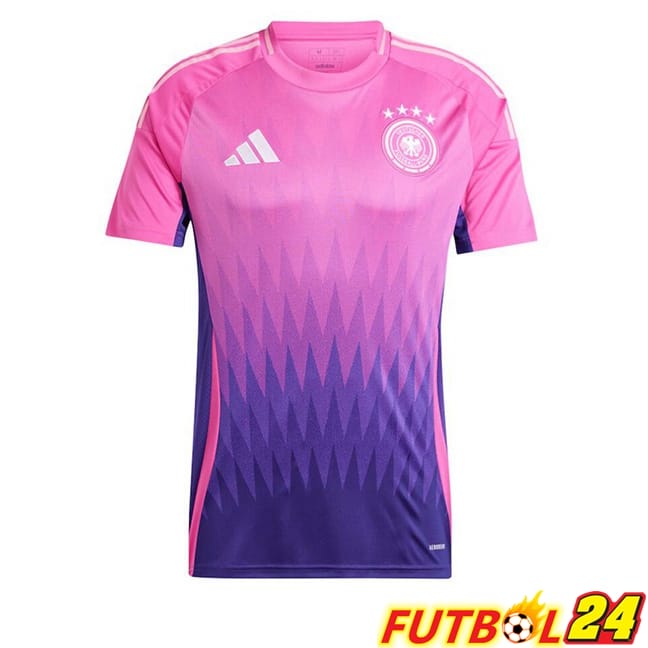 Camisetas De Futbol Alemania Segunda Rosado Púrpura UEFA Euro 2024