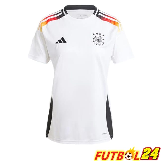 Camisetas De Futbol Alemania Mujer Primera Blanco UEFA Euro 2024