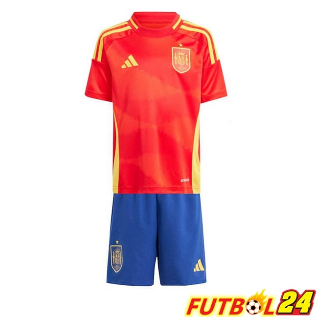 Camisetas De Futbol España Ninos Primera Rojo UEFA Euro 2024