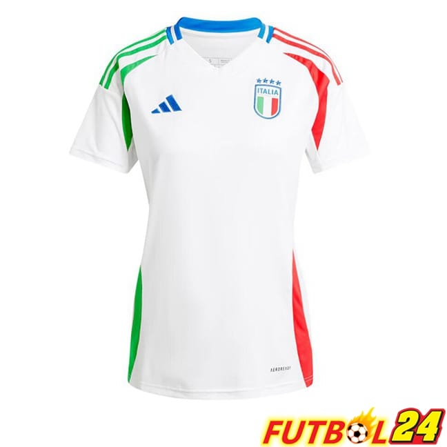 Camisetas De Futbol Italia Mujer Segunda Blanco UEFA Euro 2024