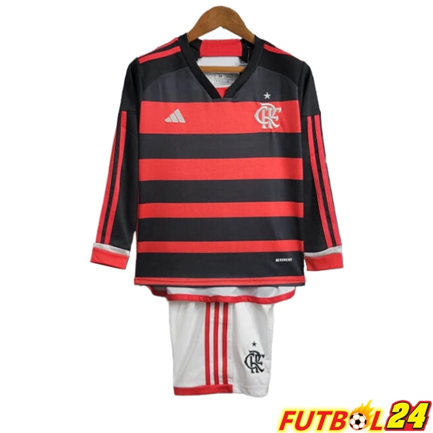 Camisetas De Futbol Flamengo Ninos Primera Manga Larga 2024/2025