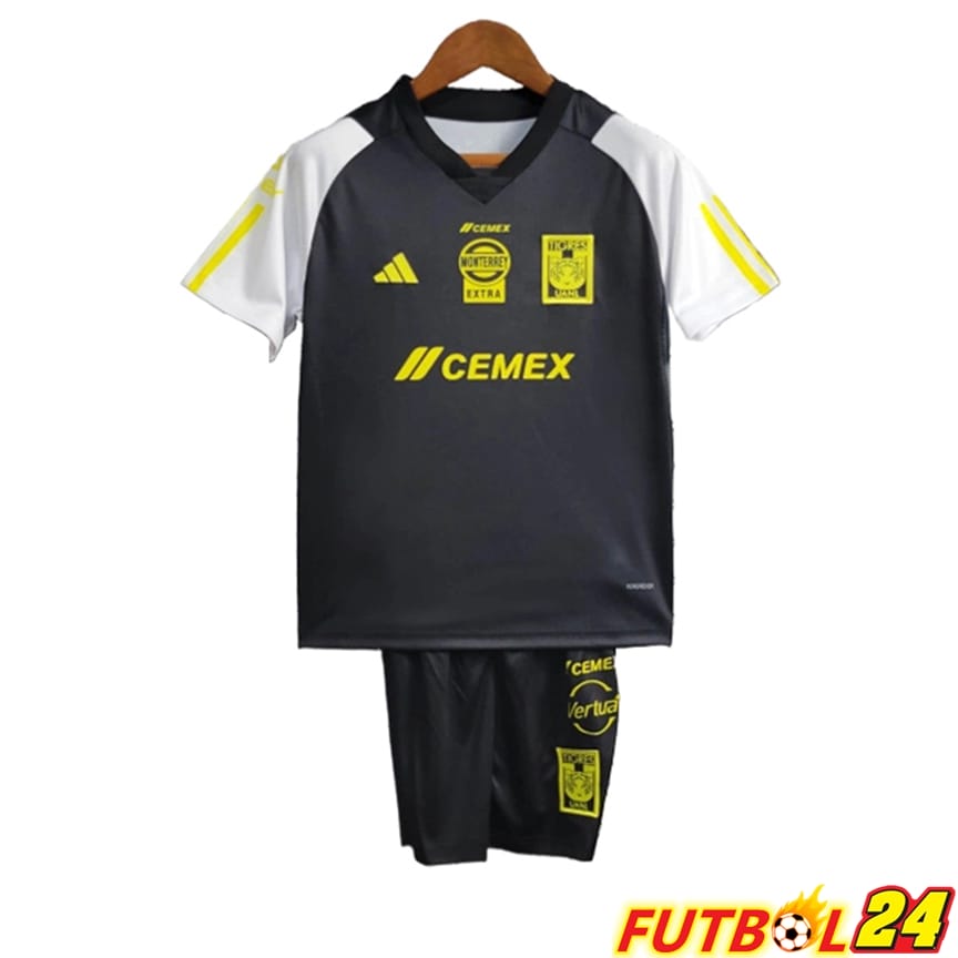 Camisetas De Futbol Tigres UANL Ninos Negro 2023/2024