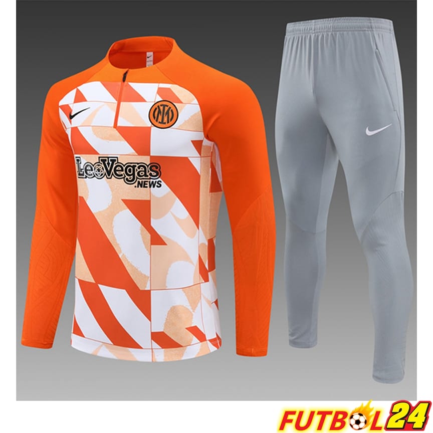 Chandal Equipos De Futbol Inter Milan Ninos Naranja/Azul Blanco 2024/2025