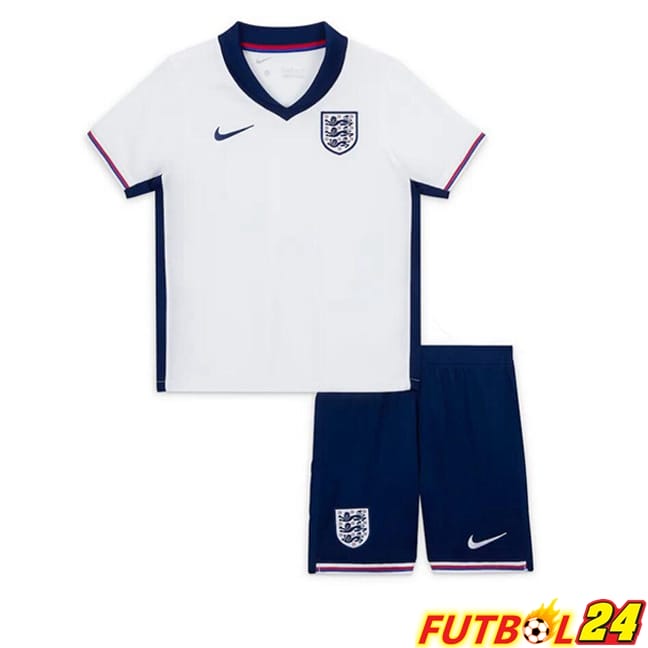 Camisetas De Futbol Inglaterra Ninos Primera Azul Blanco 2024/2025
