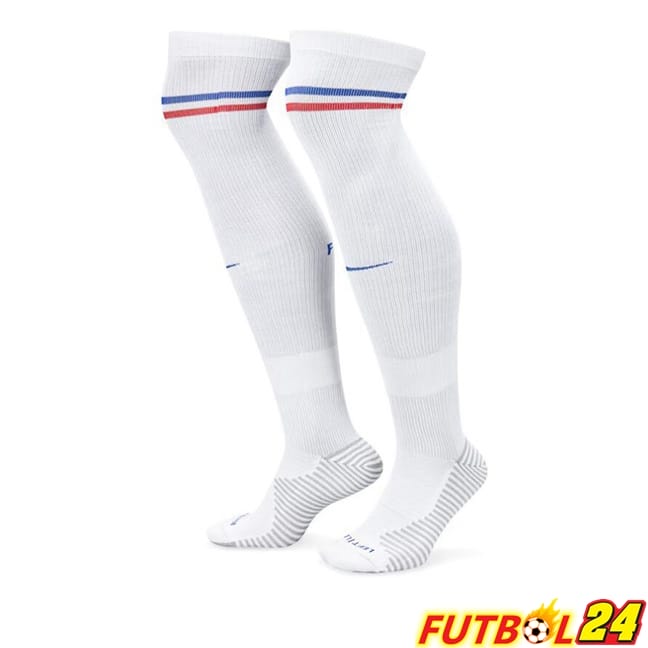 Calcetines De Futbol Francia Segunda Azul Blanco 2024/2025