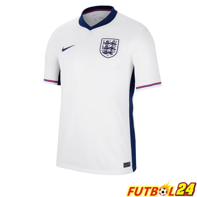 Camisetas De Futbol Inglaterra Primera Azul Blanco UEFA Euro 2024