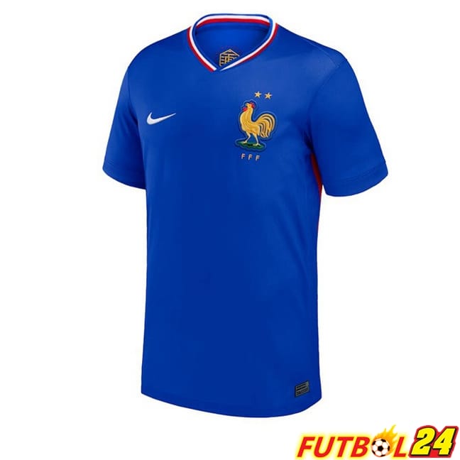 Camisetas De Futbol Francia Primera Azul UEFA Euro 2024