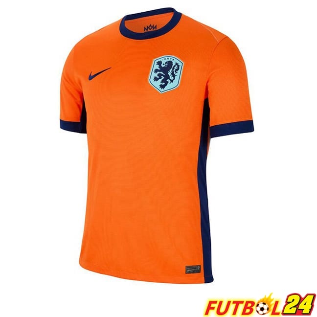 Camisetas De Futbol Países Bajos Primera Naranja UEFA Euro 2024