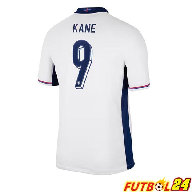 Camisetas De Futbol Inglaterra (Kane 9) Primera Azul Blanco UEFA Euro 2024