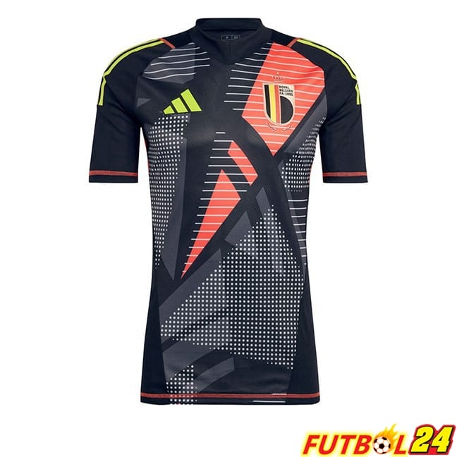 Camisetas De Futbol Bélgica Portero Negro UEFA Euro 2024