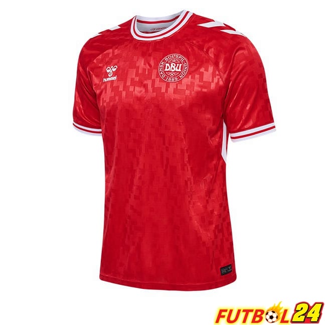 Camisetas De Futbol Dinamarca Primera Rojo UEFA Euro 2024