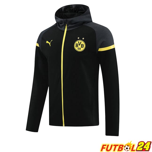 Sudadera Con Capucha Dortmund BVB Negro 2024/2025