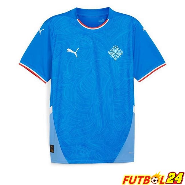 Camisetas De Futbol Islandia Primera Azul 2024/2025