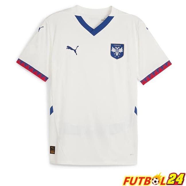 Camisetas De Futbol Serbia Segunda Blanco 2024/2025