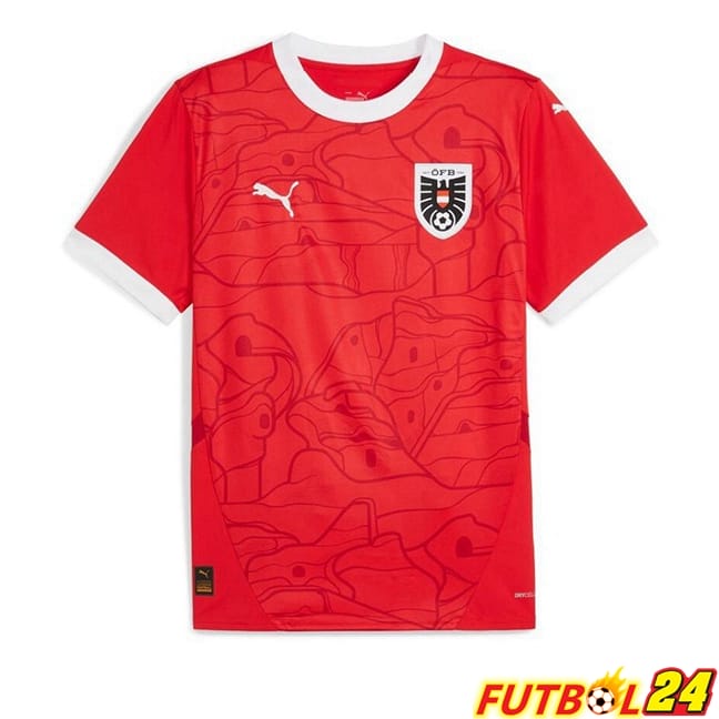 Camisetas De Futbol Austria Primera Rojo UEFA Euro 2024