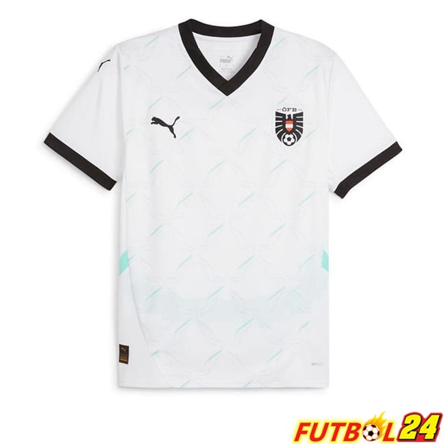 Camisetas De Futbol Austria Segunda Blanco UEFA Euro 2024