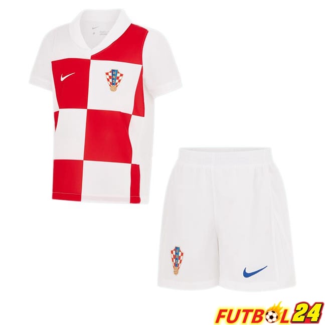 Camisetas De Futbol Croacia Ninos Primera Blanco 2024/2025