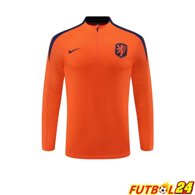 Sudadera De Entrenamiento Países Bajos Naranja 2024/2025