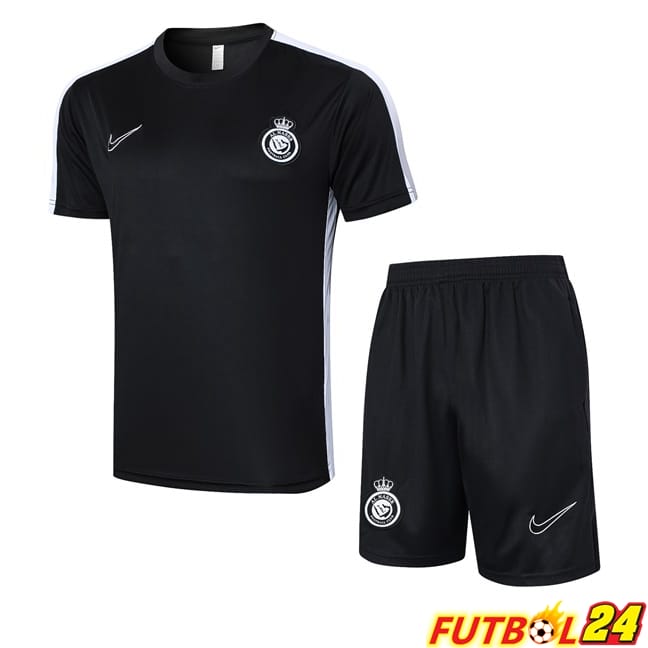 Camiseta Entrenamiento Al-Nassr FC + Cortos Negro 2024/2025
