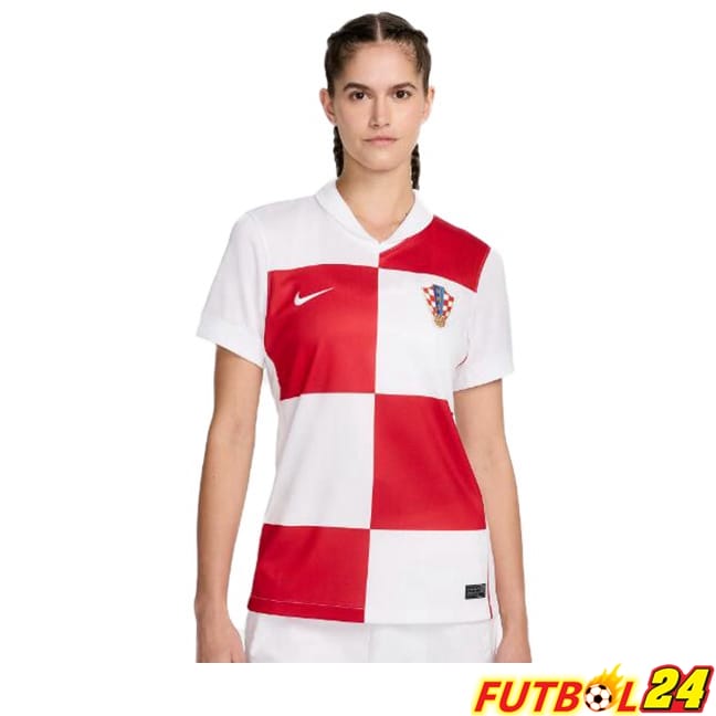 Camisetas De Futbol Croacia Mujer Primera Blanco 2024/2025