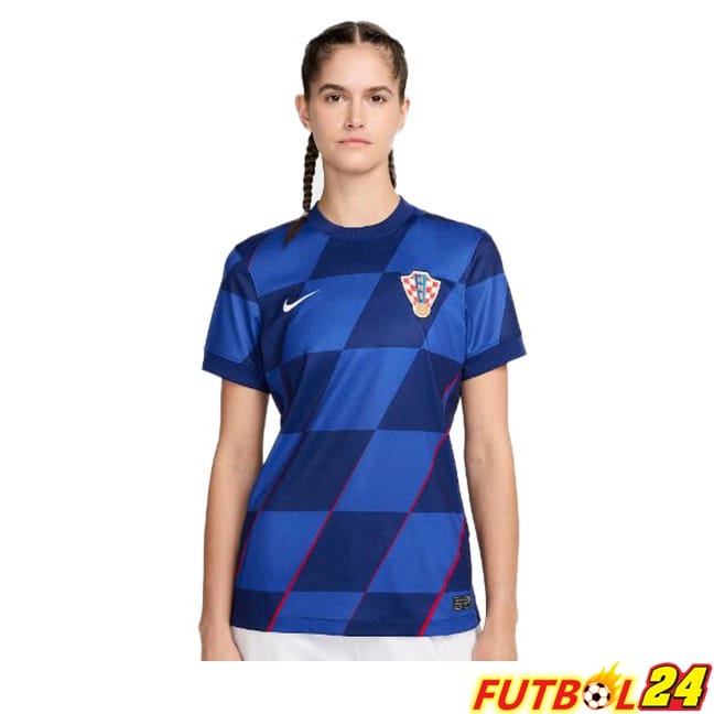 Camisetas De Futbol Croacia Mujer Segunda Azul 2024/2025