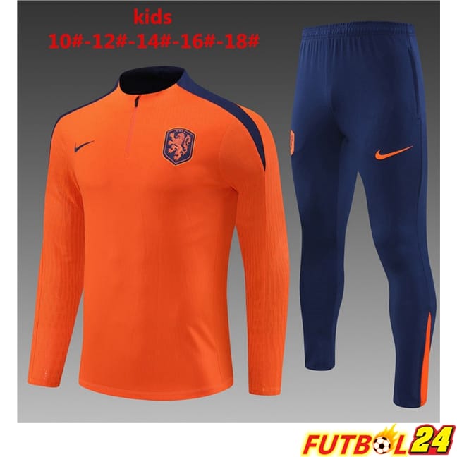 Chandal Futbol Países Bajos Ninos Naranja 2024/2025